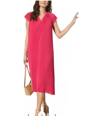 NWT J.McLaughlin Aisha Dress in Carmine Rose, Size L